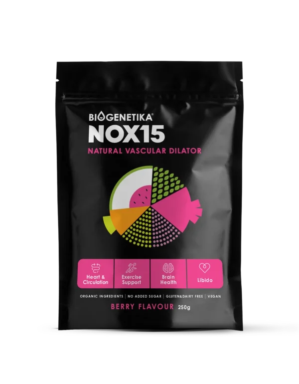Biogenetika NOX15 - Natural Vascular Dilator (Berry Flavour)