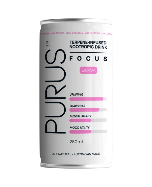 Purus TerpEnergy Botanical Terpene Focus Drink 250ml -8pk